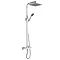 Prime Luxury Square Thermostatic Shower - Chrome Profile Large Image