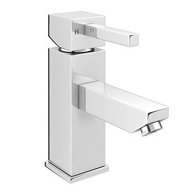 Prime Modern Mono Basin Mixer Tap with Waste - Chrome Large Image