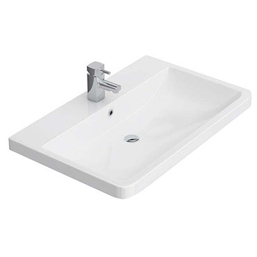Prism 800x520mm Polymarble Counter Top Basin - BAS137  Profile Large Image
