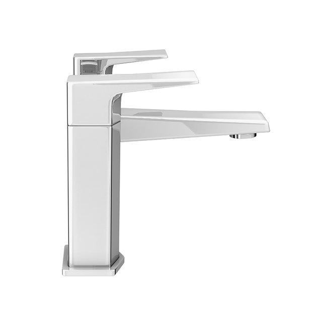 Venice Modern Geometric Bath Shower Mixer Tap + Shower Kit at Victorian