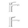 Venice Modern Geometric Tap Package (Bath + Basin Tap)  additional Large Image