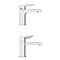 Venice Modern Geometric Tap Package (Bath + Basin Tap)  additional Large Image