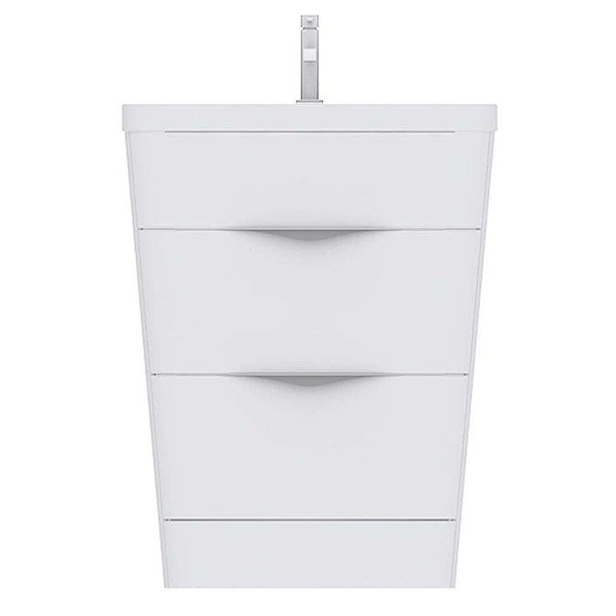 Prism Vanity Unit (White Gloss - 650mm Wide)  Profile Large Image