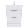 Prism Vanity Unit (White Gloss - 650mm Wide)  Profile Large Image