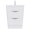 Prism Vanity Unit (White Gloss - 650mm Wide)  Profile Large Image