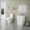Prism Vanity Unit (White Gloss - 650mm Wide)  Standard Large Image