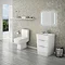 Prism Vanity Unit (White Gloss - 650mm Wide) Standard Large Image