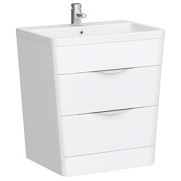 Prism Vanity Unit (White Gloss - 800mm Wide)  Profile Large Image