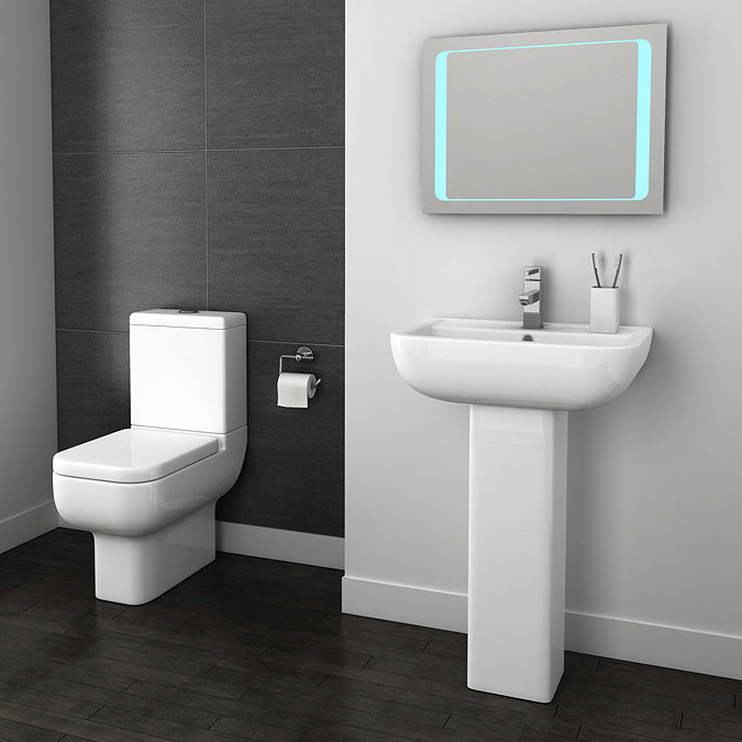 Pro 600 B-Shaped 1700 Complete Bathroom Package  Newest Large Image