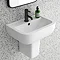 Pro 600 Basin + Semi Pedestal (560mm Wide - 1 Tap Hole) Large Image