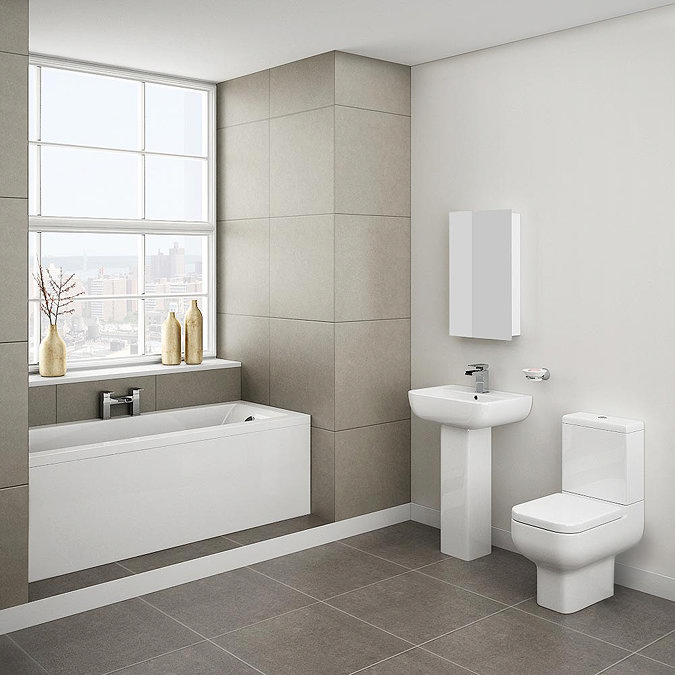 Pro 600 Complete Bathroom Suite Package  In Bathroom Large Image