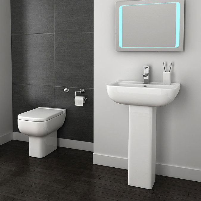 Pro 600 Modern Back To Wall Toilet with Soft Close Seat Profile Large Image