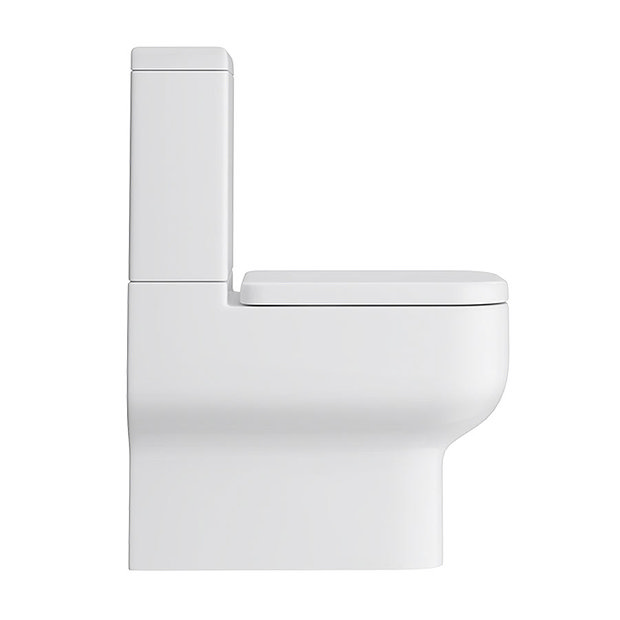 Pro 600 Modern Fully Back To wall BTW Toilet with Soft Close Seat Profile Large Image
