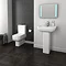 Pro 600 Modern Fully Back To wall BTW Toilet with Soft Close Seat Feature Large Image