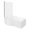 Pro 600 Modern Shower Bath Suite Feature Large Image