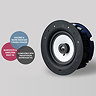 Proofvision Lithe Audio Bluetooth Bathroom 6.5" Ceiling Speaker Profile Large Image
