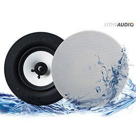 Proofvision Lithe Audio Bluetooth Bathroom 6.5" Ceiling Speaker Medium Image