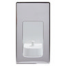 Proofvision Oral-B In Wall Electric Toothbrush Charger - Polished Steel Large Image