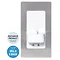 Proofvision Oral-B In Wall Electric Toothbrush Charger with Shaver Socket - Brushed Steel  Profile L