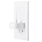 Proofvision Oral-B In Wall Electric Toothbrush Charger with Shaver Socket - White Plastic  Feature L