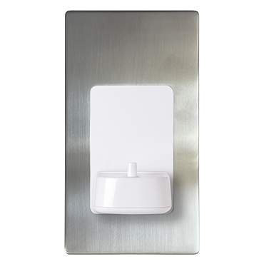 ProofVision Phillips In Wall Electric Toothbrush Charger - Brushed Steel