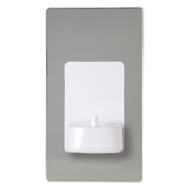 ProofVision Phillips In Wall Electric Toothbrush Charger - Polished Steel