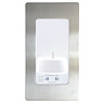 ProofVision Phillips In Wall Electric Toothbrush Charger with Shaver Socket - Brushed Steel
