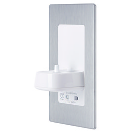 ProofVision Phillips In Wall Electric Toothbrush Charger with Shaver Socket - Brushed Steel