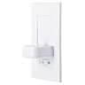 ProofVision Phillips In Wall Electric Toothbrush Charger with Shaver Socket - White Plastic