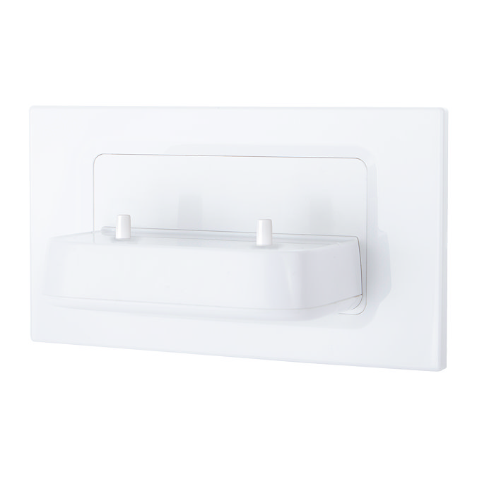ProofVision Phillips In Wall Electric Toothbrush Twin Charger - White Plastic