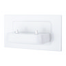 ProofVision Phillips In Wall Electric Toothbrush Twin Charger - White Plastic