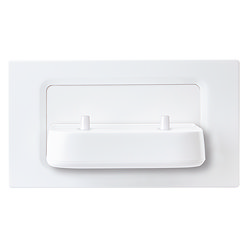 ProofVision Phillips In Wall Electric Toothbrush Twin Charger - White Plastic