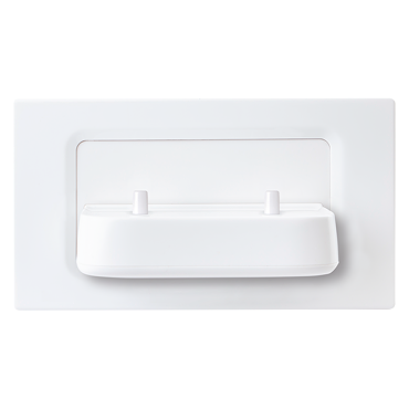 ProofVision Phillips In Wall Electric Toothbrush Twin Charger - White Plastic