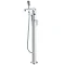 Pura Linea Floor Mounted Bath Shower Mixer - Chrome - LAFMBSM Large Image