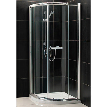 900 Quadrant Shower Enclosure Pack with Waste - STY051 Profile Large Image