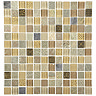 Quartz 1 Beige Stone/Glass/Metal Mix Mosaic Tile Sheet (300x300mm) Large Image