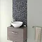 Quartz 1 Black Glass Mix Mosaic Tile Sheet (306x306mm) Profile Large Image
