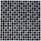Quartz 1 Black Glass Mix Mosaic Tile Sheet (306x306mm) Large Image