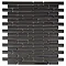 Quartz 1 Black Glass Mosaic Tile Sheet (276x306mm) Large Image