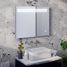 Quebec 650 x 500mm LED Mirror with Touch Sensor, Dimmer and Anti-Fog