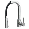 Quebec Modern Chrome Kitchen Sink Mono Mixer Tap with Pull-Out Spray  Profile Large Image