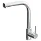 Quebec Modern Chrome Kitchen Sink Mono Mixer Tap with Pull-Out Spray Large Image