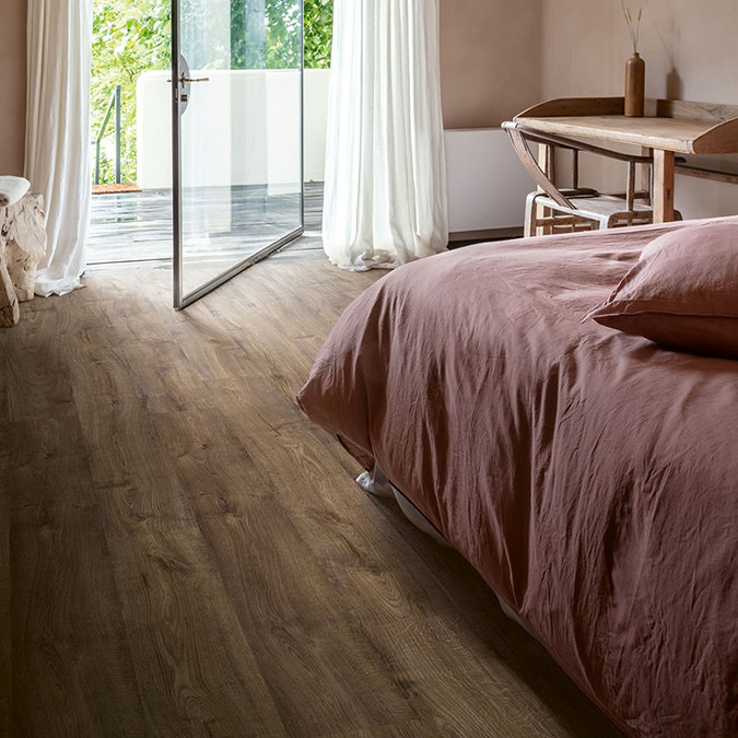 Quick-Step Bloom Plank LVT Click Vinyl - Autumn Oak Chocolate