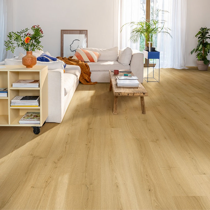 Quick-Step Bloom Plank LVT Click Vinyl - Brushed Oak Honey