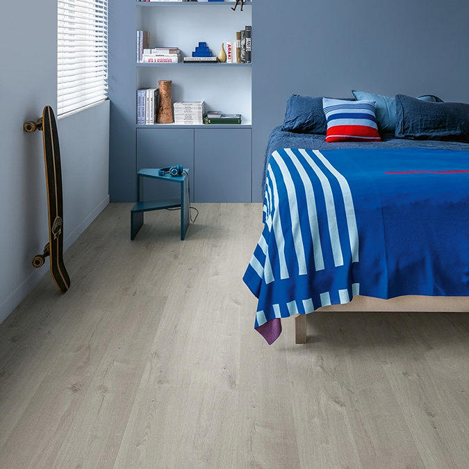 Quick-Step Bloom Plank LVT Click Vinyl - Cotton Oak Cold Grey