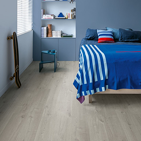 Quick-Step Bloom Plank LVT Click Vinyl - Cotton Oak Cold Grey