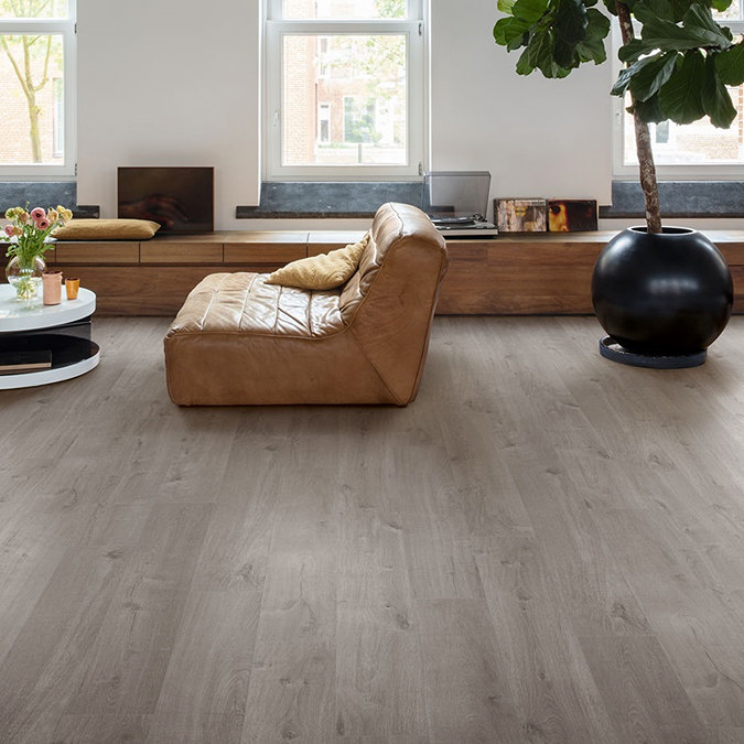 Quick-Step Bloom Plank LVT Click Vinyl - Cotton Oak Cozy Grey