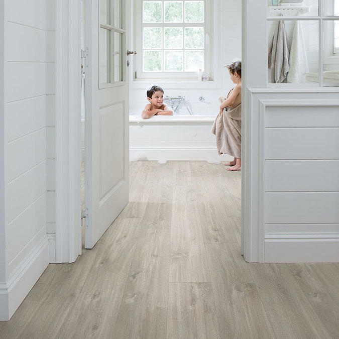 Quick-Step Blos Plank LVT Click Vinyl - Canyon Oak Grey with Saw Cuts