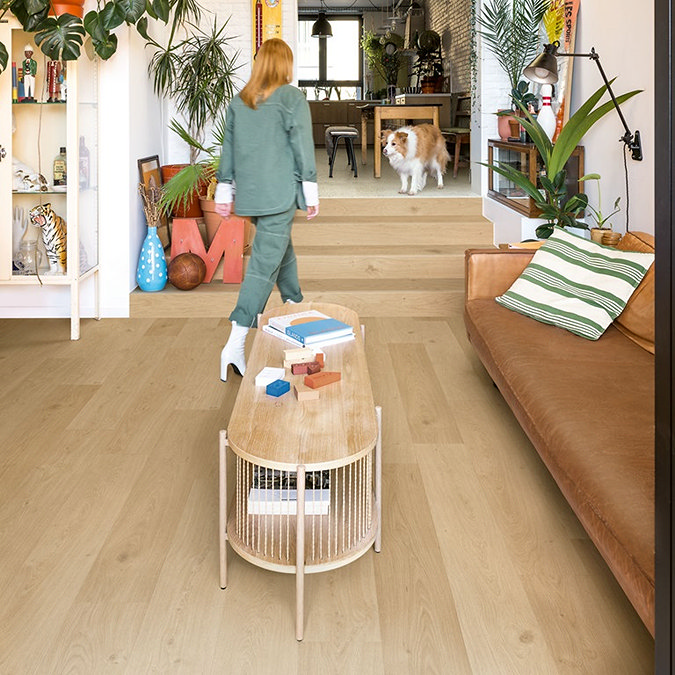 Quick-Step Blos Plank LVT Click Vinyl - Coast Oak Beige