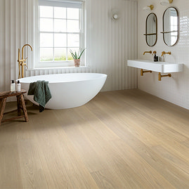 Quick-Step Cascada Plank Hardwood - Lily White Oak Extra Matt